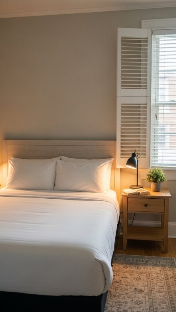 Position the Bed Against a Solid Wall (Not a Window)