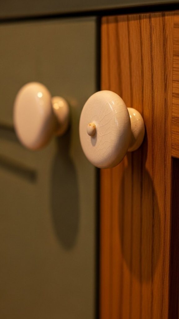 Replacing Plain Cabinet Knobs with Ceramic or Handmade Options