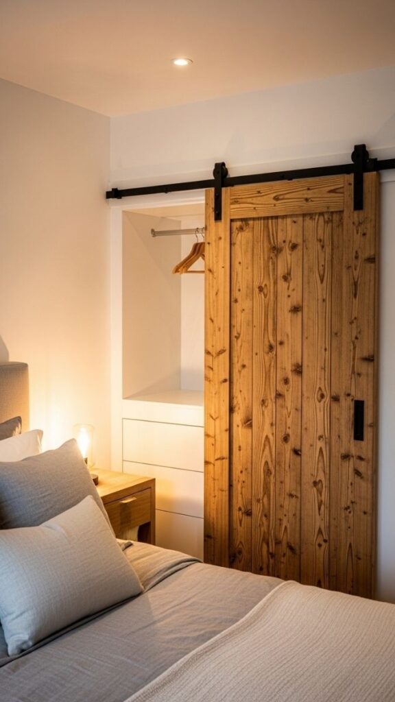 Sliding Barn Door as a Room Divider or Closet Cover