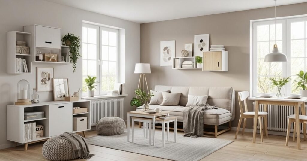 21 Small Space Living Ideas That Actually Make Cramped Rooms Feel Bigger and Better Small Space Living Ideas