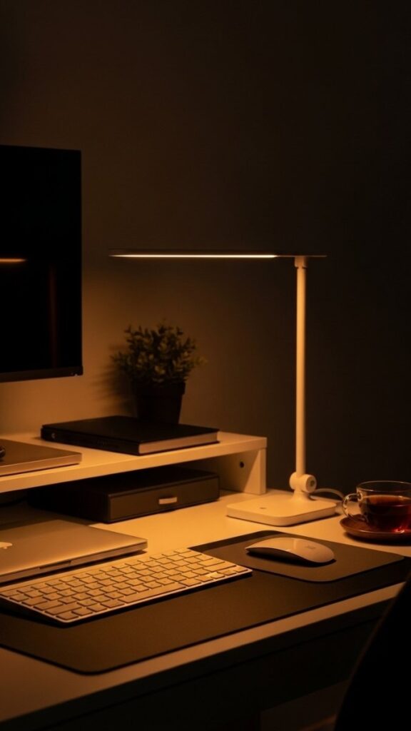 Smart Desk Lighting with Color Temperature Control