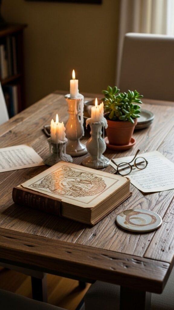 Style the Table as a Still Life When Not in Use
