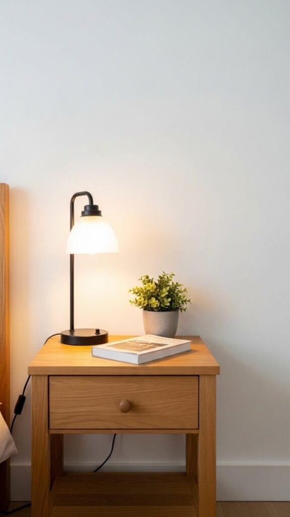 Style Your Nightstand With a Three-Item Rule