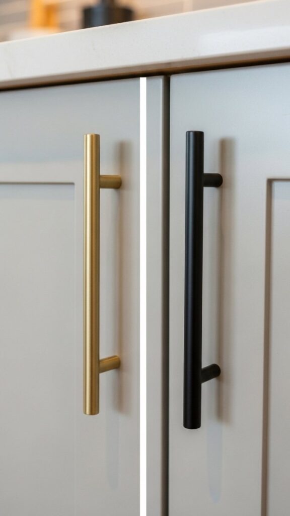 Swapping Cabinet Hardware for a Consistent Finish