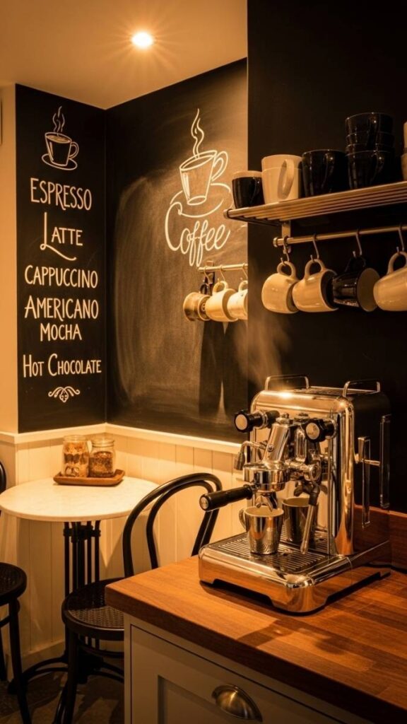 The Coffee Nook with Chalkboard Wall  Personalized and Playful