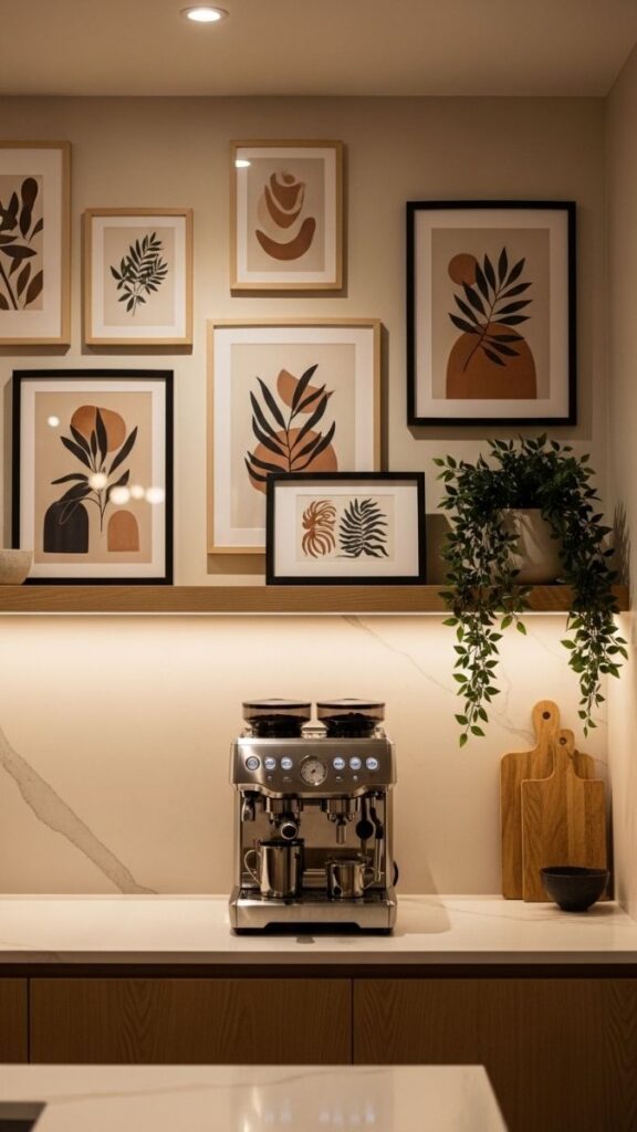 The Gallery Wall Coffee Nook  Art-Integrated Design