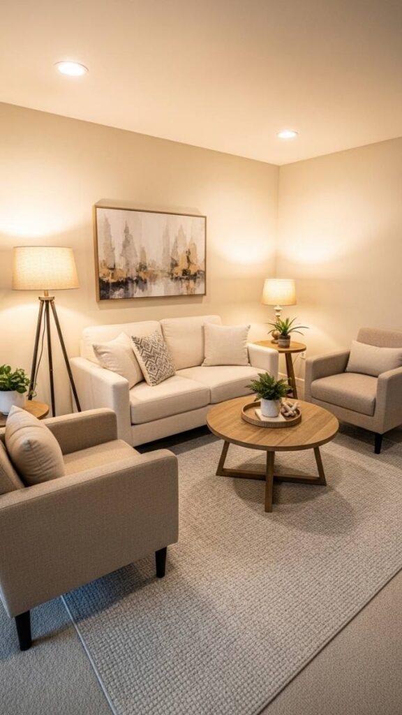 Try a Loveseat + Two Chairs Instead of a Full Sofa