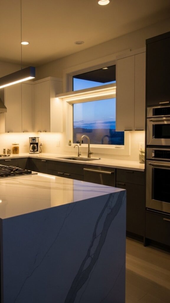 Under-Cabinet Lighting That Reframes the Counter