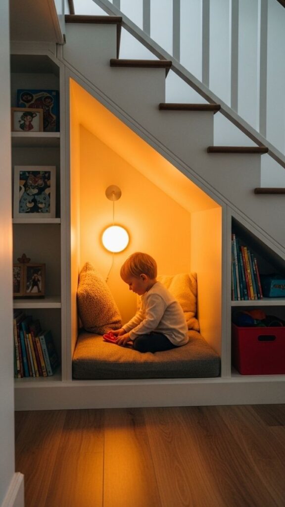 Under-Stair Kids Room or Nook (Where Layout Allows)