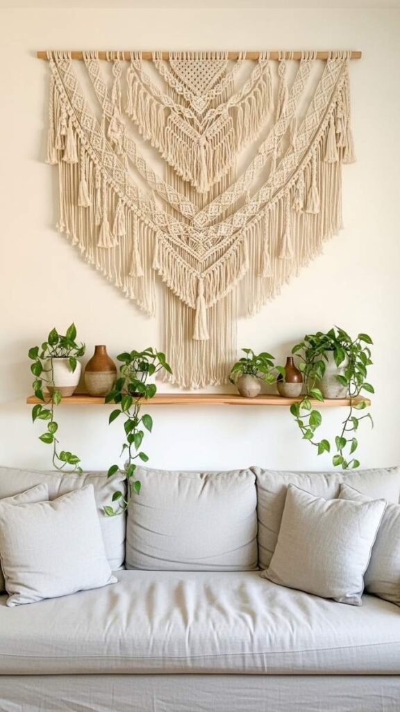Use Macramé Wall Art to Add Texture Without Weight