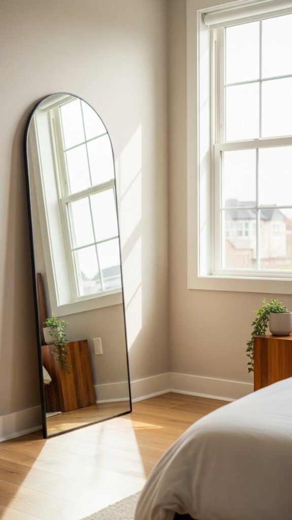 Use Mirrors Strategically to Expand Light Without Adding Clutter