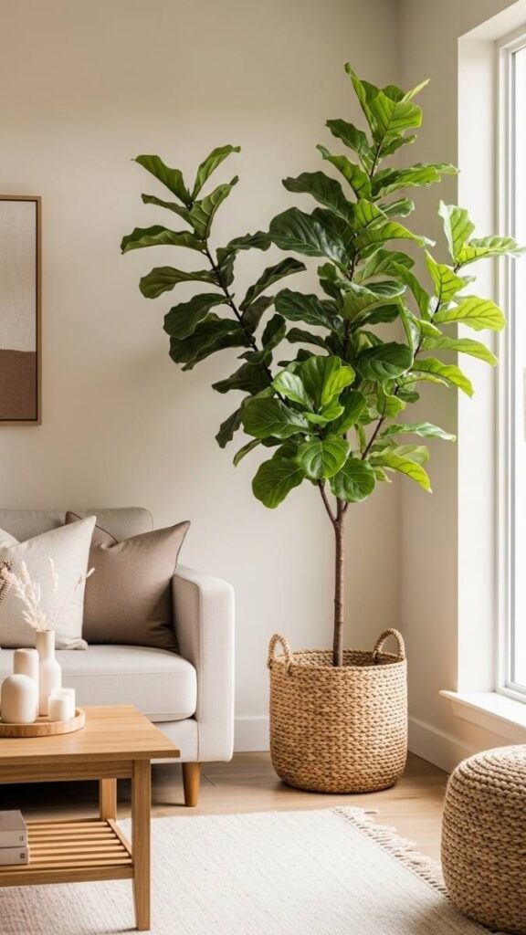 Vertical Greenery or a Single Large Indoor Plant