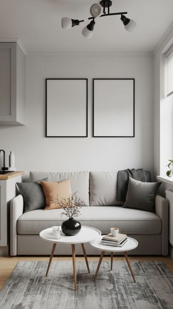 Vertical Stacked Frames for Rooms With Low Ceilings