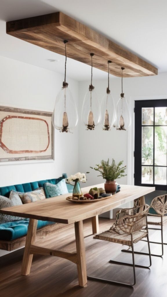 A Bench on One Side for a Relaxed, Laid-Back Feel