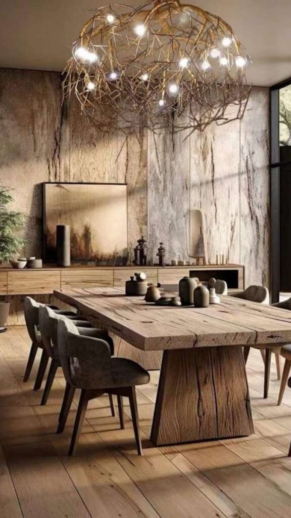 A Sculptural Centerpiece Using Only Found or Natural Objects