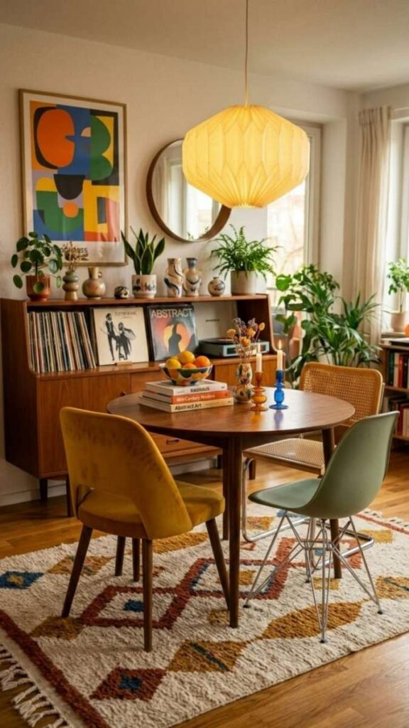 A Vintage or Thrifted Table as the Dining Room's Main Character