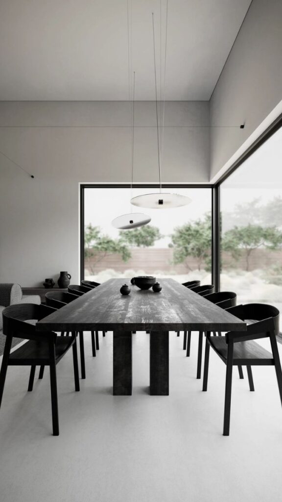 An Oversized Statement Bowl as a Sole Centerpiece