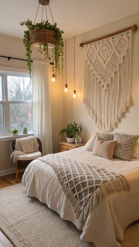 21 Kids Room Decor Themes That Are Actually Fun to Live With (Not Just Look At) 6 Boho Kids Room With Layered Textiles and Macramé