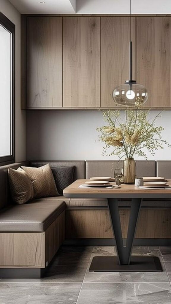 Built-In Corner Banquette for a Small or Awkward Dining Space