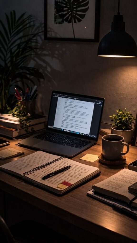 21 Desk Lighting Ideas That Actually Improve Your Productivity (Without Wrecking the Vibe) 11 Clip-On Book Light Repurposed for Keyboard and Notebook Work