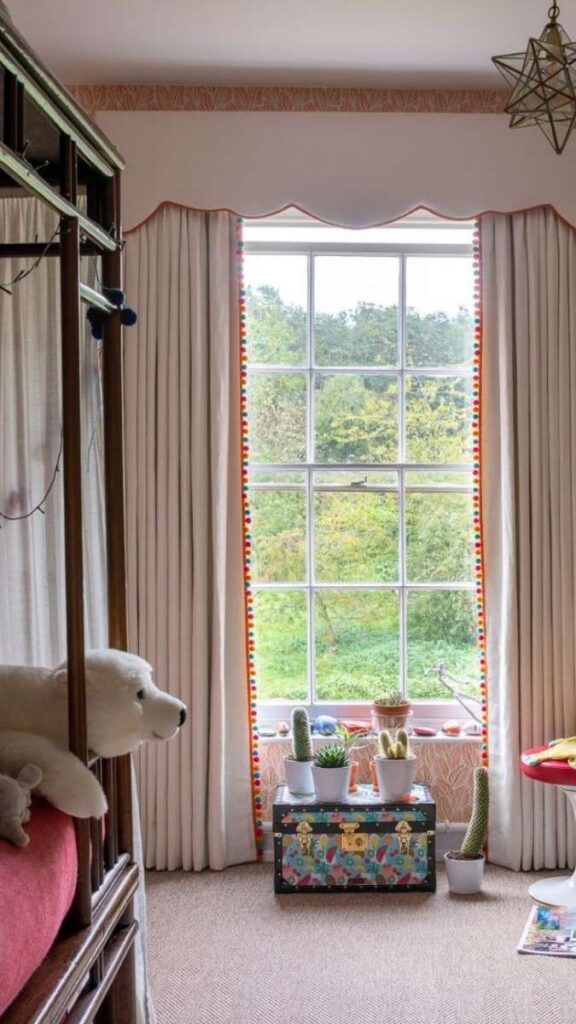 Curtains Hung High and Wide to Maximize Window Impact
