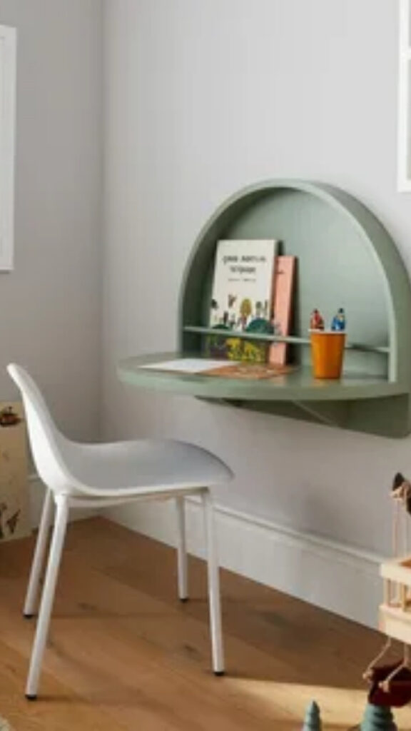 Floating Desk Mounted to the Wall