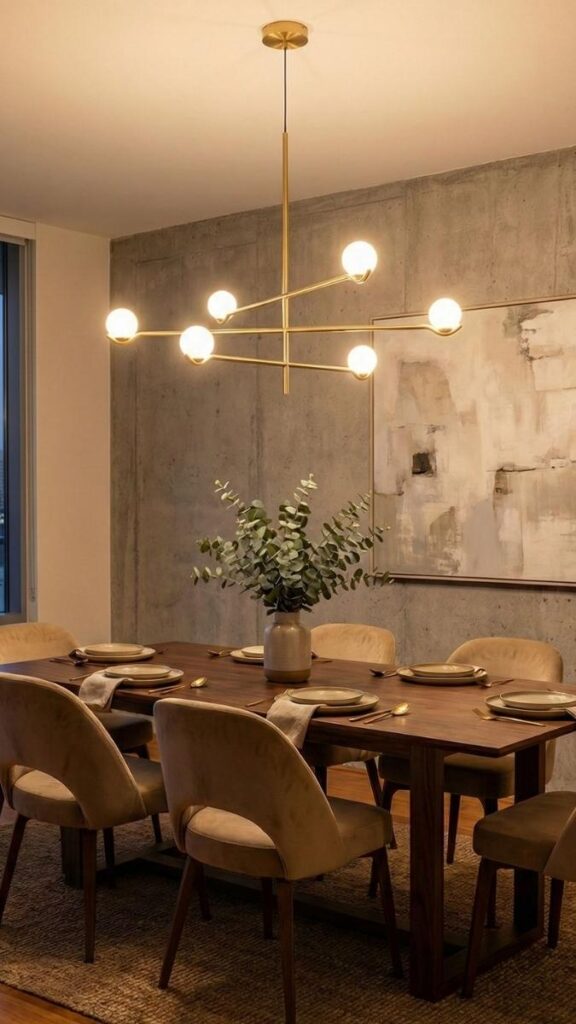 Mixed Metal Finishes Used Consistently Throughout