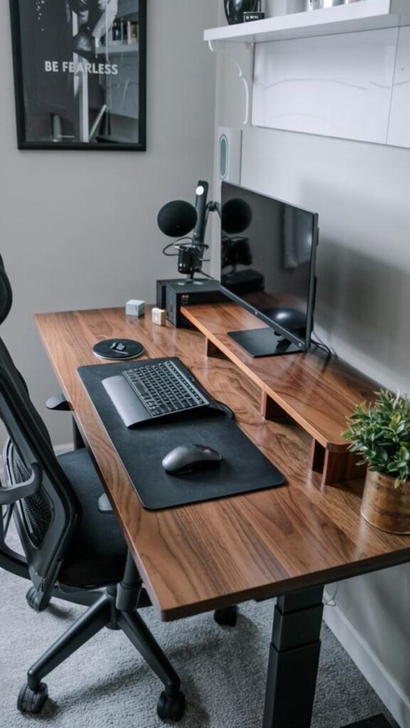 Mount Your Monitor at Eye Level to Open Up the Desk Surface