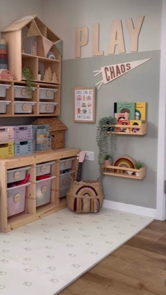 Multi-Functional Storage Ottoman as a Seating and Play Surface