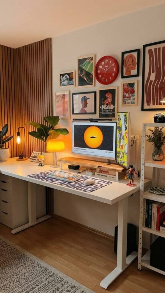 Place the Desk Perpendicular to the Window for Better Natural Light