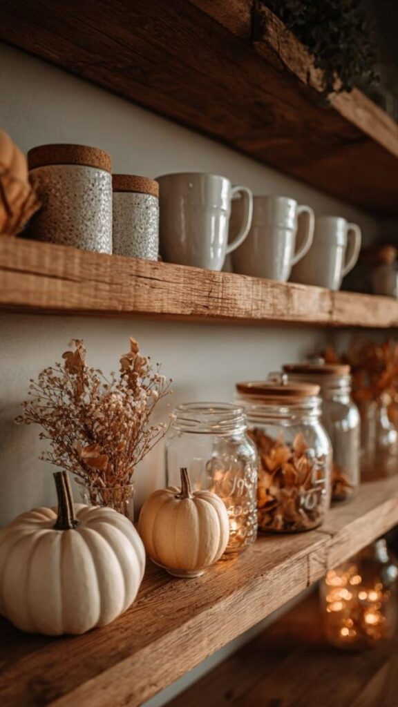 26 Montessori Kids Room Setup Ideas That Actually Work in Real Homes 15 Rotating Seasonal Display Shelf for Wonder and Connection