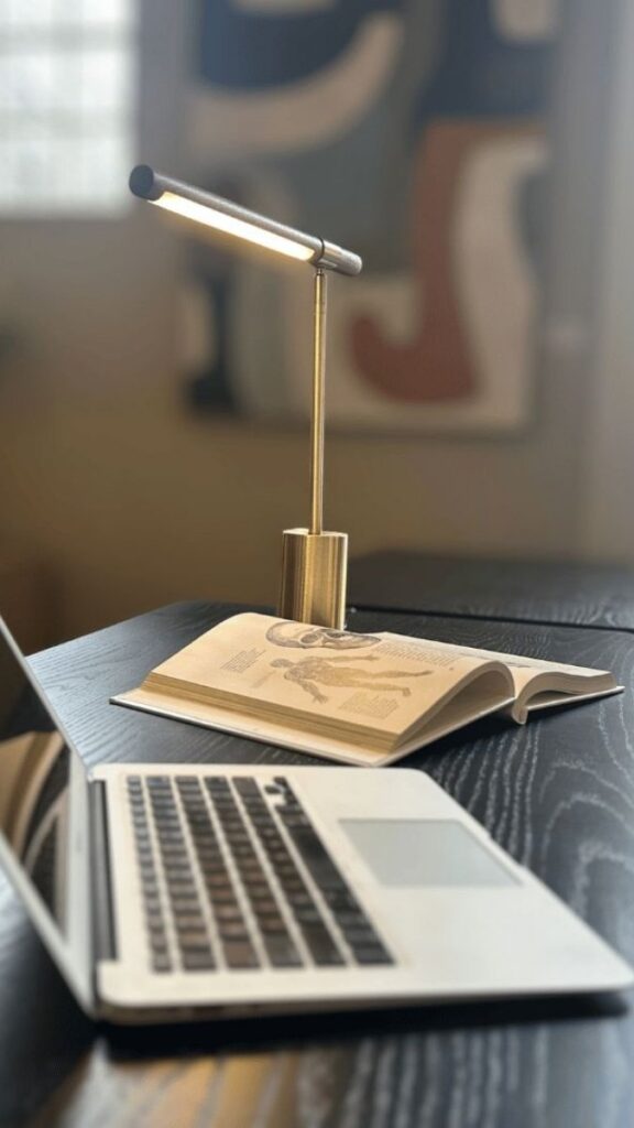 Statement Desk Lamp as the Design Focal Point