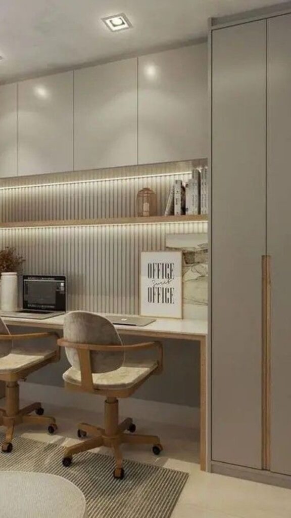 27 Aesthetic Home Office Ideas That Actually Work in Real Spaces 6 The Cloffice (Closet Office) Setup