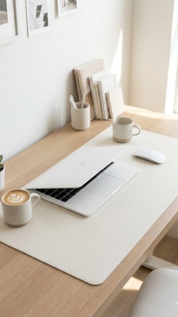 25 Minimalist Desk Setup Ideas That Are Simple, Clean, and Actually Work 3 The Hidden Cable Setup That Makes Minimalism Actually Possible