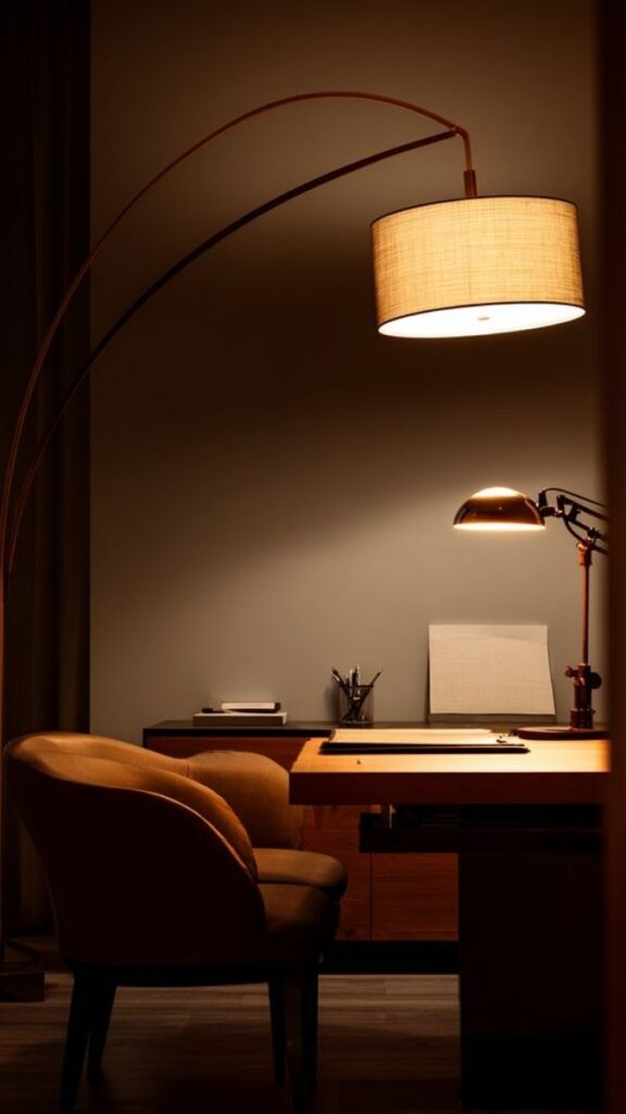 The Warm Lighting Layer System for a Non-Harsh Work Environment