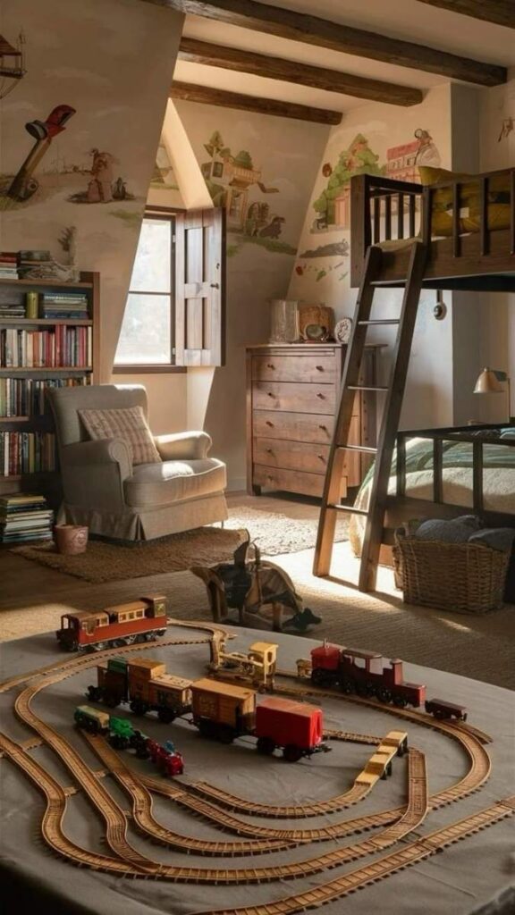 21 Kids Room Decor Themes That Are Actually Fun to Live With (Not Just Look At) 7 Transportation Theme With a Road Map Play Rug