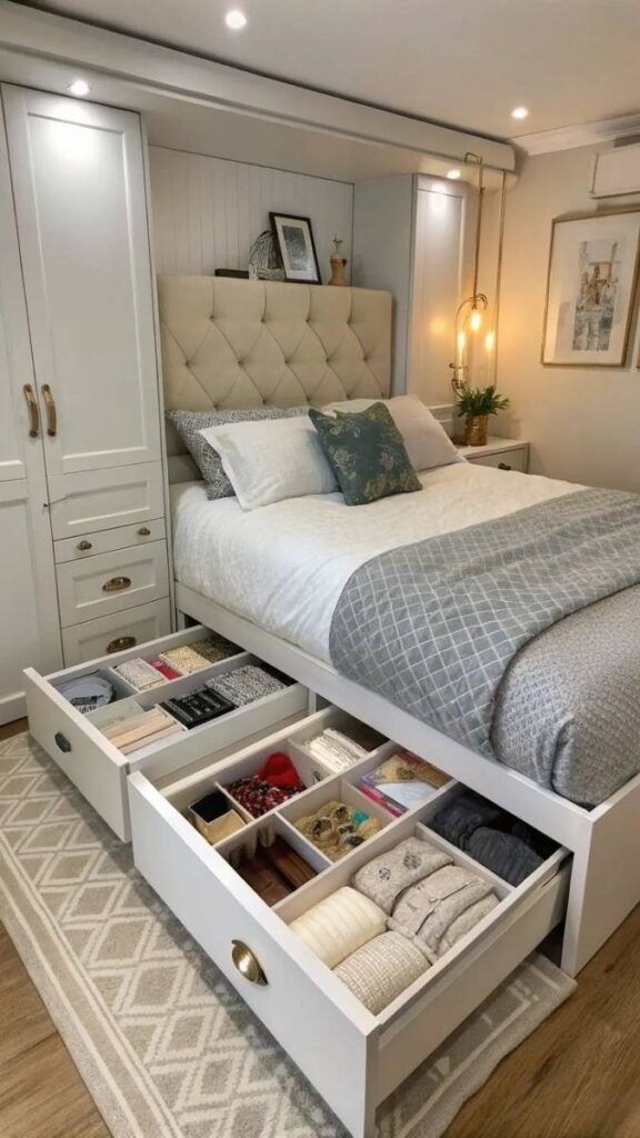 27 Shared Kids Room Ideas for Boy and Girl That Actually Work in Real Homes 8 Under-Bed Storage Drawers as Personal Zones