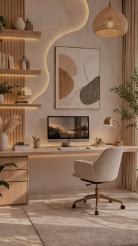 Use Warm White Walls (Not Bright White) to Keep the Room from Feeling Cold