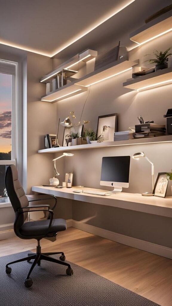Warm LED Lighting Layers