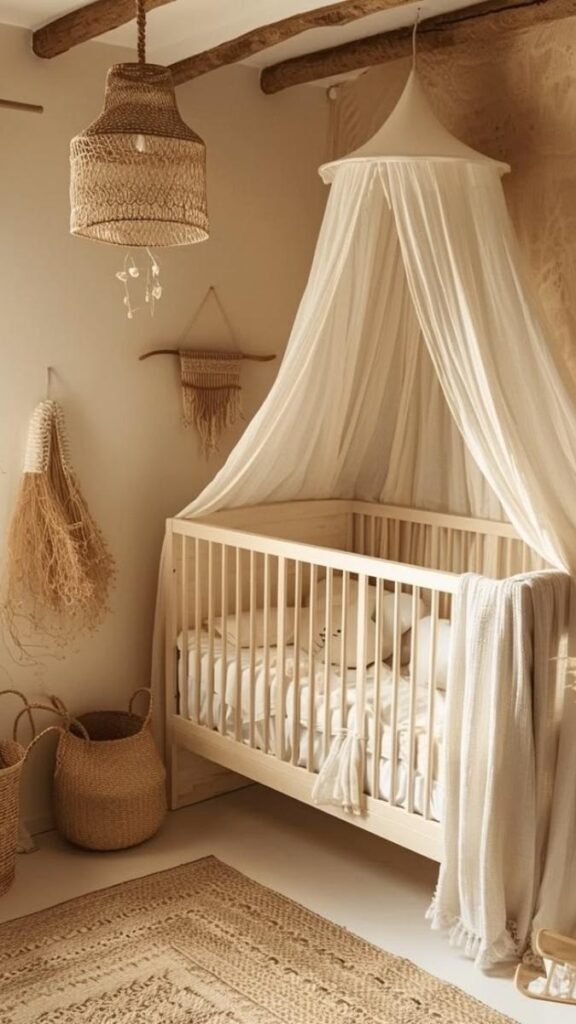 28 Small Nursery Setup Ideas That Actually Work in Tight Spaces 7 A Neutral Color Palette to Visually Expand the Room