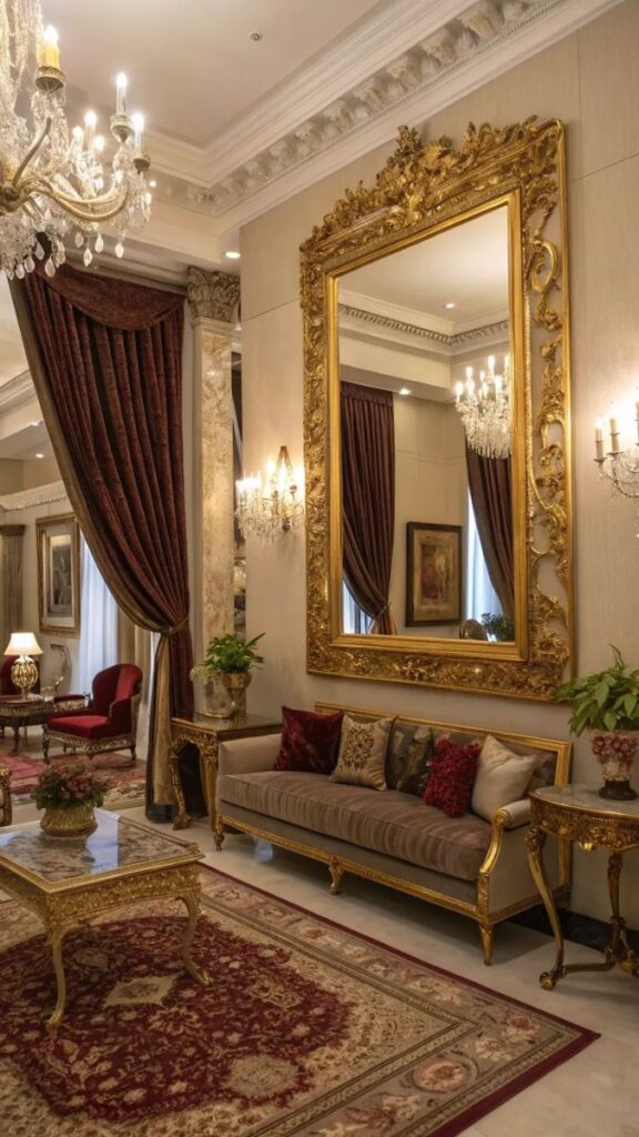 Decorate Living Room Walls With Mirrors
