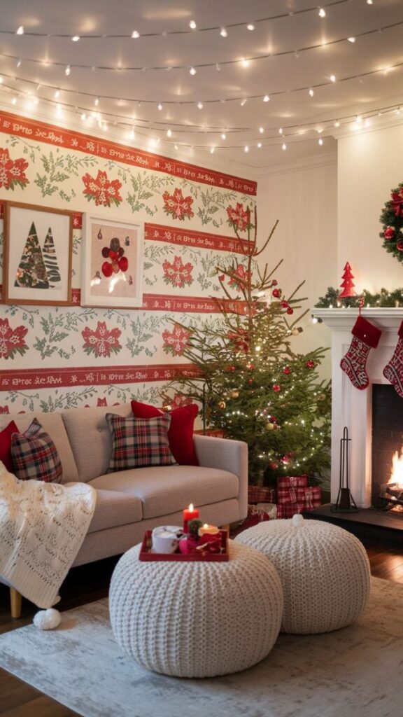 Christmas Wall Decor 35 Festive Christmas Wall Decoration Ideas for Every Room 15 How to Choose the Right Christmas Wall Decor for Your Room