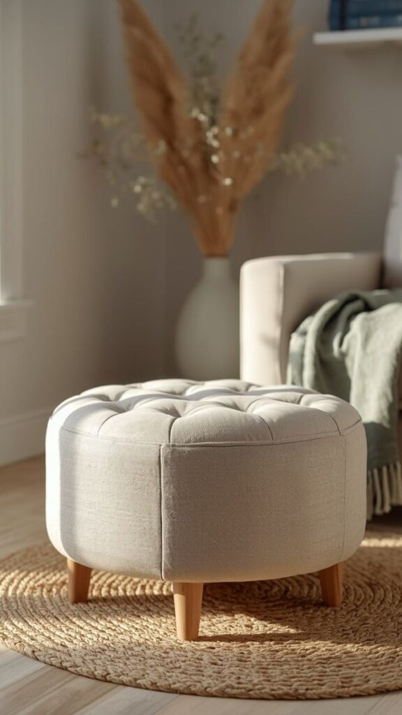 Low-Profile Storage Ottoman for the Nursery Floor