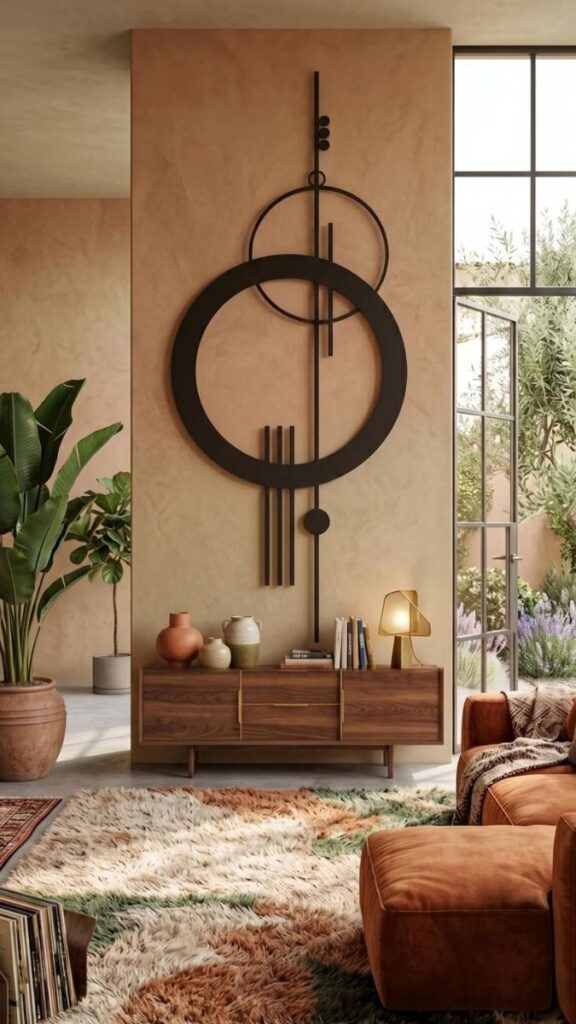 Modern Wall Decor 50+ Stylish Wall Decor Ideas for Every Room 8 Metal Wall Decor