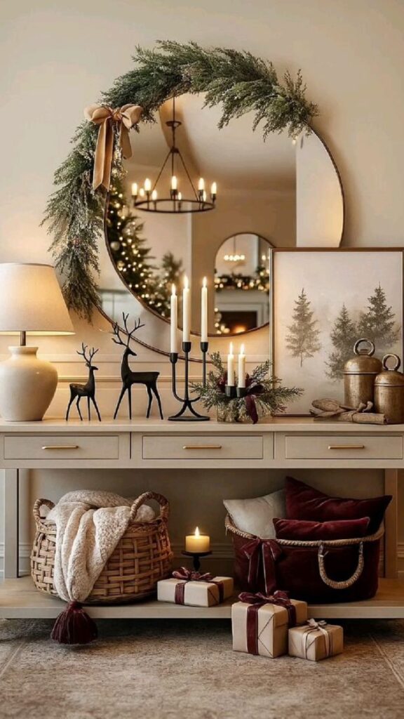 Christmas Wall Decor 35 Festive Christmas Wall Decoration Ideas for Every Room 13 Neutral Christmas Wall Decor Aesthetic