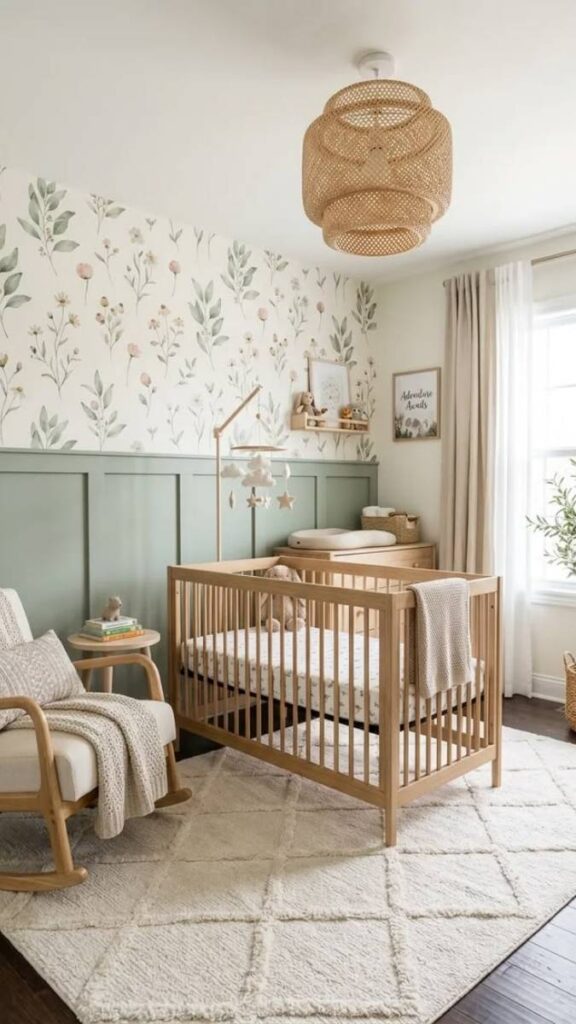 Peel-and-Stick Wallpaper on One Wall for Renters