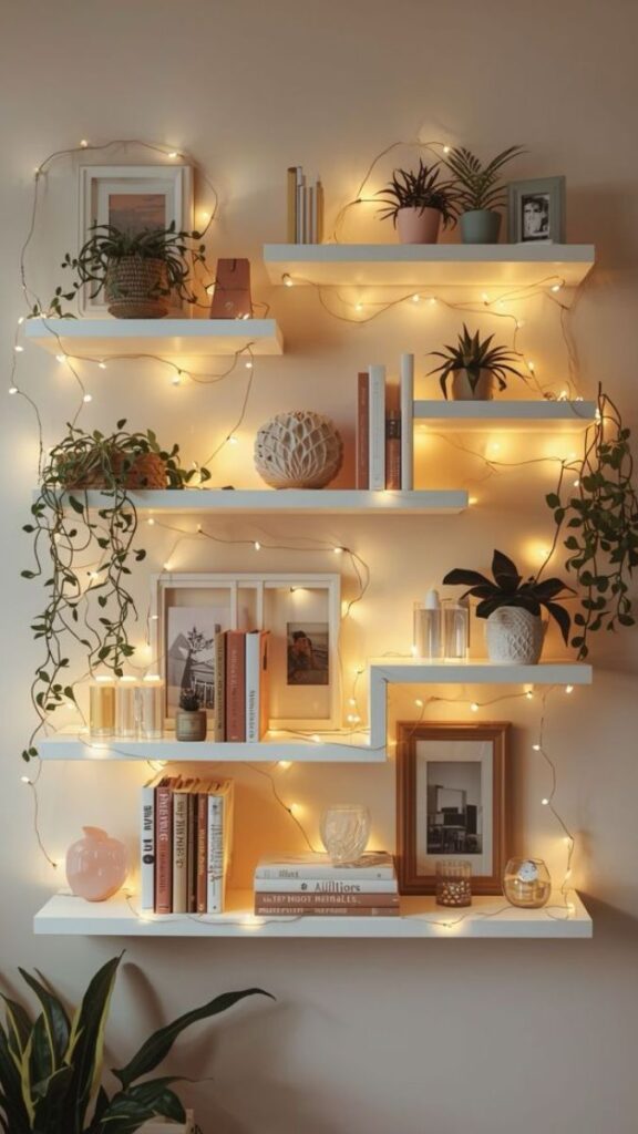 Living Room Wall Decor: 35 Stylish Ideas to Transform Your Space 8 Shelving and Functional Wall Decor Ideas