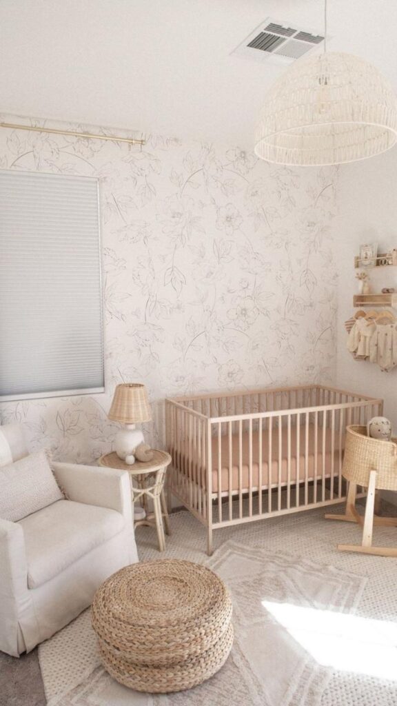 Use Peel-and-Stick Wallpaper on a Half-Wall