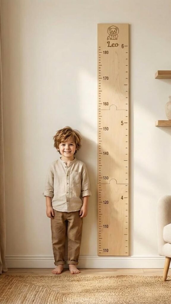 Wall-Mounted Growth Chart That Doubles as Art