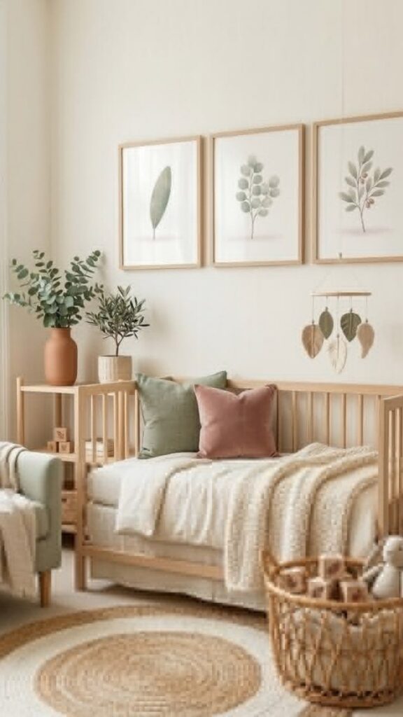 Watercolor Botanical Print Set for a Calm, Gender-Neutral Gallery